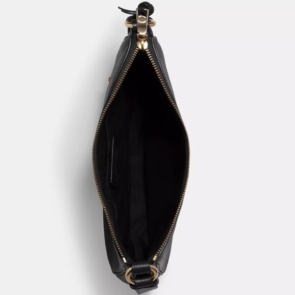 Coach CU960 Ellie File Shoulder Crossbody Pebbled Leather Bag Black *SEALED* - Picture 5 of 9